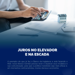 Juros no elevador e na escada 